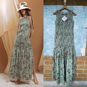 SENSI STUDIO ELASTICIZED BODICE MAXI DRESS XL
